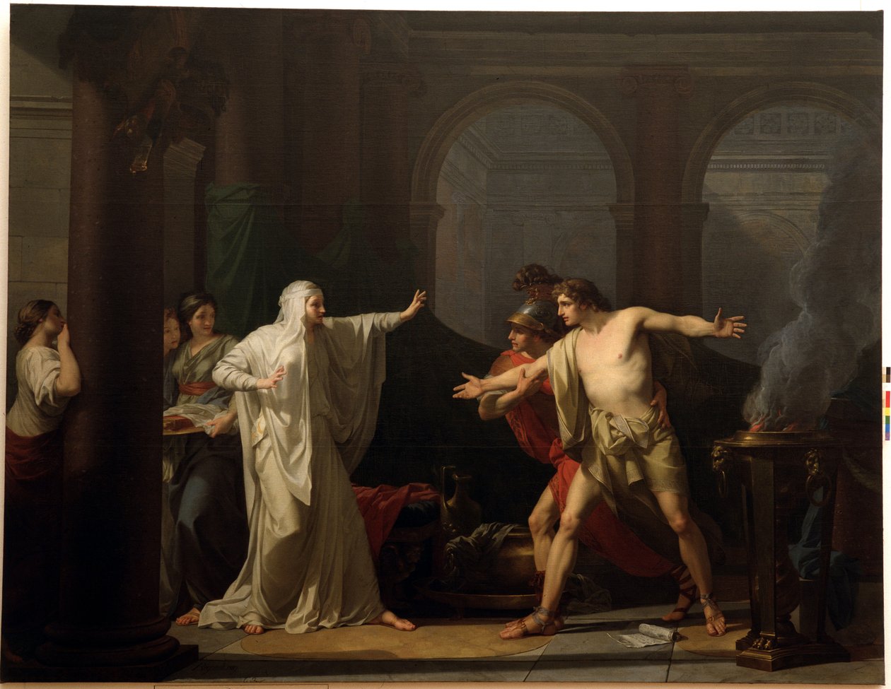 Iphigenia och Oreste i Tauride av Jean Baptiste Regnault