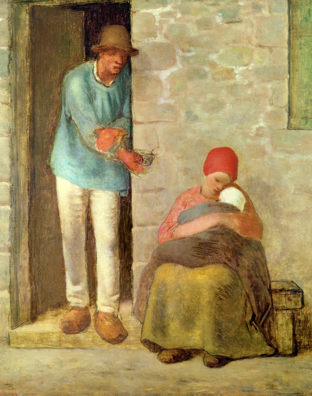 Näring, 1858 av Jean Francois Millet