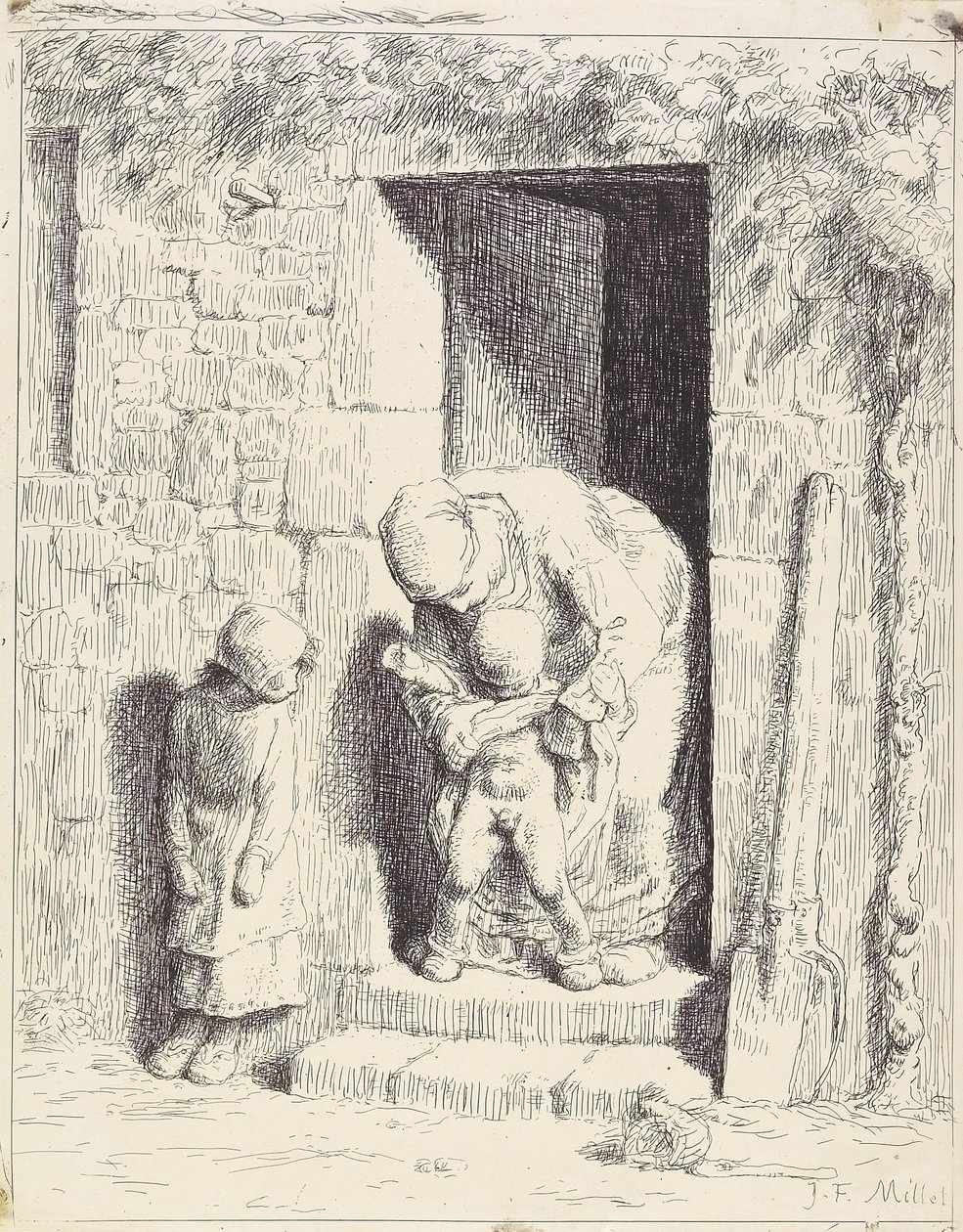 Moderns försiktighetsåtgärd av Jean Francois Millet