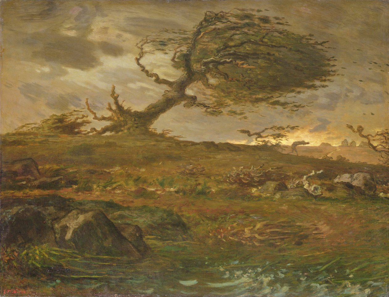 Vindpustar av Jean Francois Millet