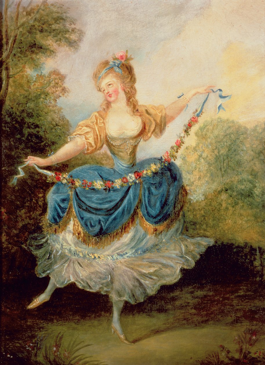 Dansare med en krans av Jean Frederic Schall