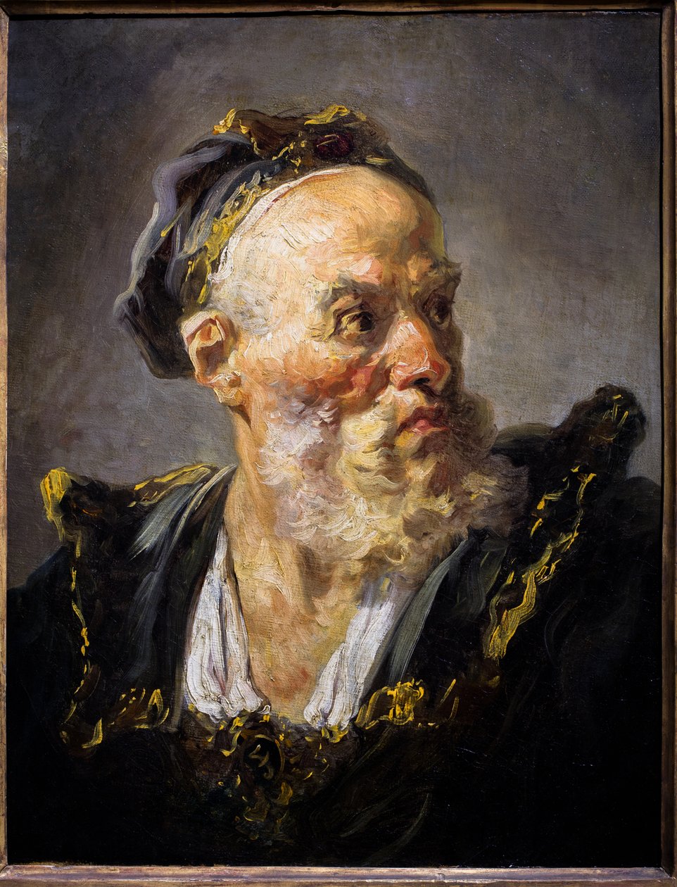 Gammal mans huvud av Jean Honore Fragonard