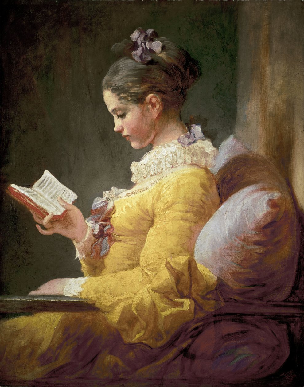 Ung flicka som läser, ca 1770 av Jean Honore Fragonard