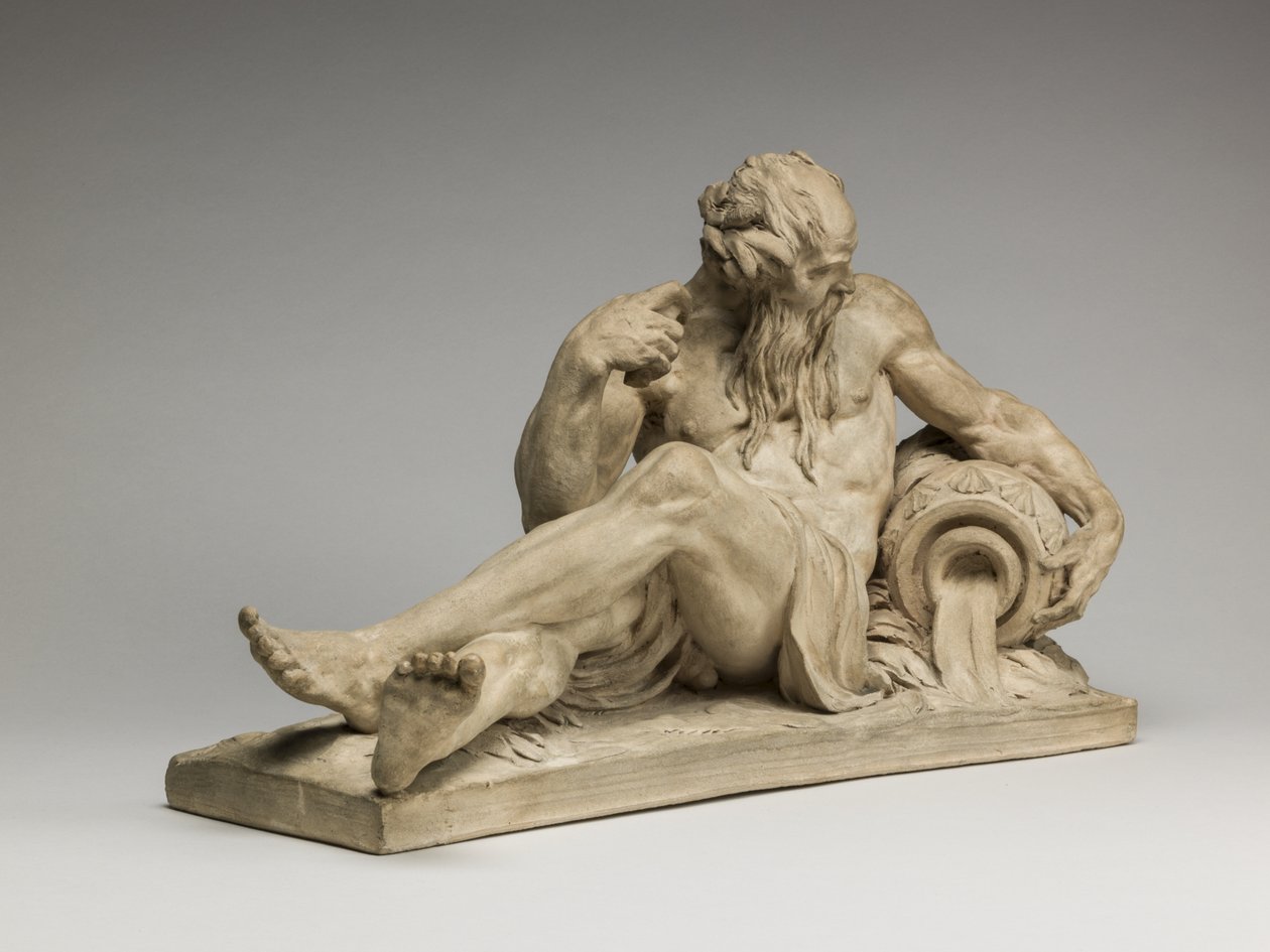 River God, 1755 (terrakotta) av Jean Jacques Caffieri