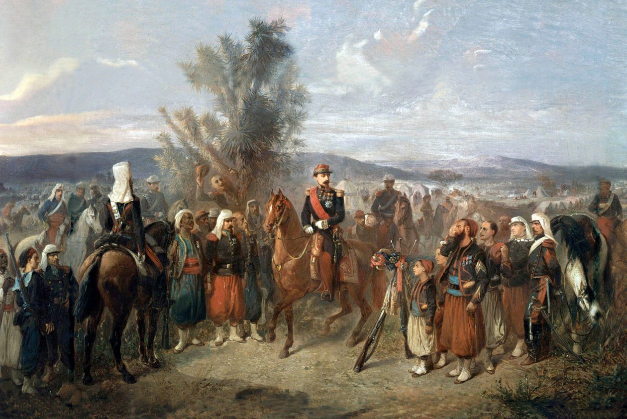 Napoleon III i Algeriet, 1864 av Jean Adolphe Beauce