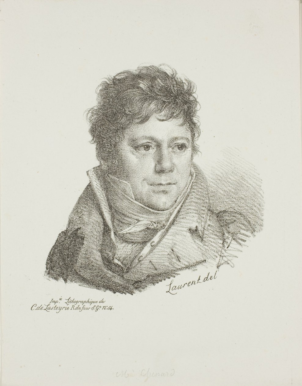 Porträtt av M. Chenard av Jean Antoine Laurent