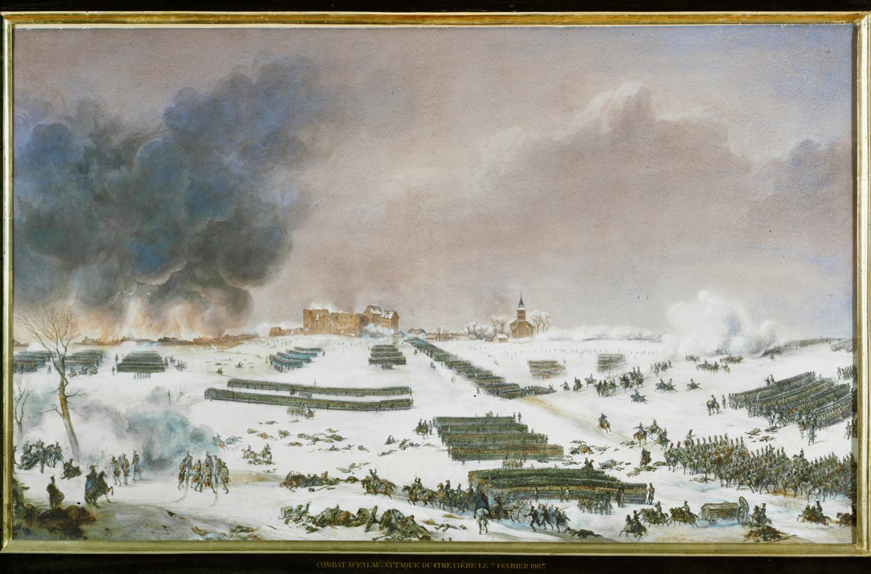 Slaget vid Eylau... av Jean Antoine Simeon Fort