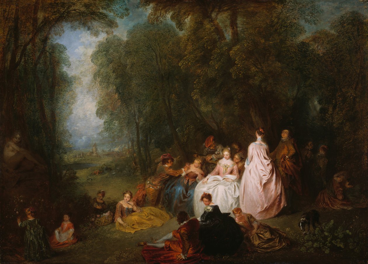 Pastoralsammankomst, 171821. av Jean Antoine Watteau
