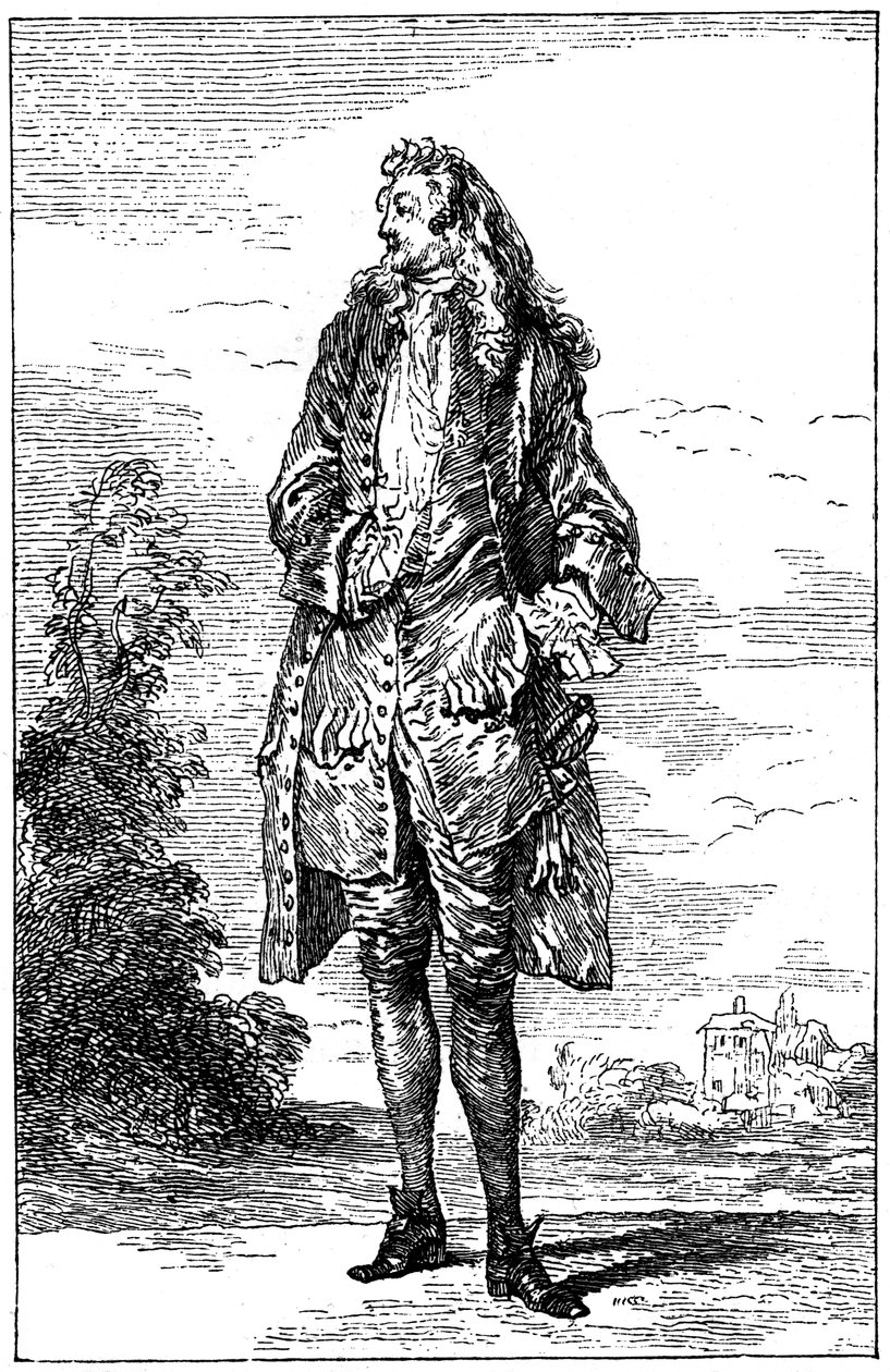 Man i fransk kostym, 1885. av Jean Antoine Watteau