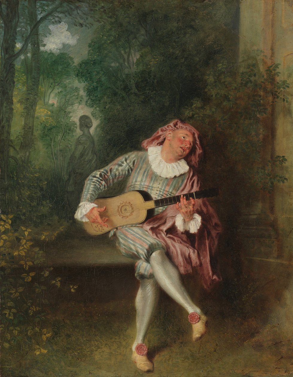 Mezzetin, ca. 1718-20. av Jean Antoine Watteau