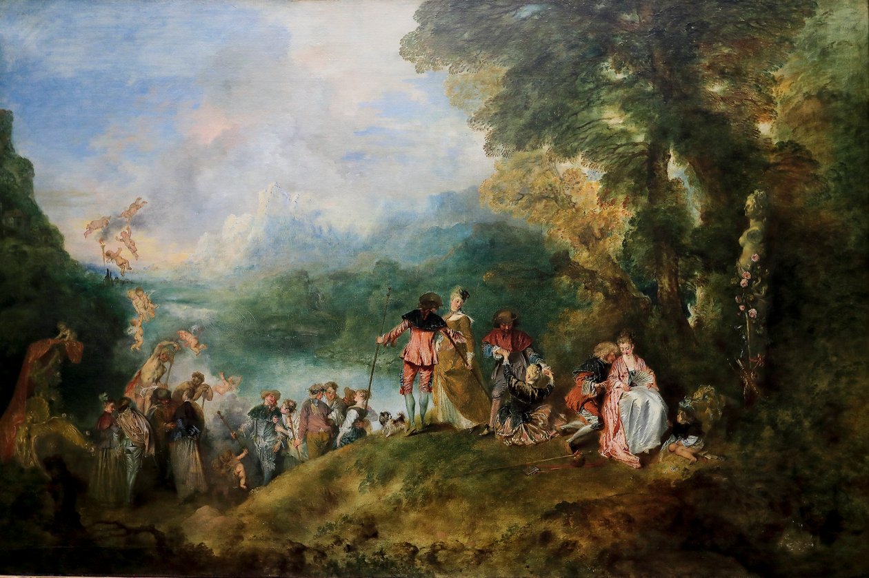Pilgrimsfärd till Isle of Cythera av Jean Antoine Watteau
