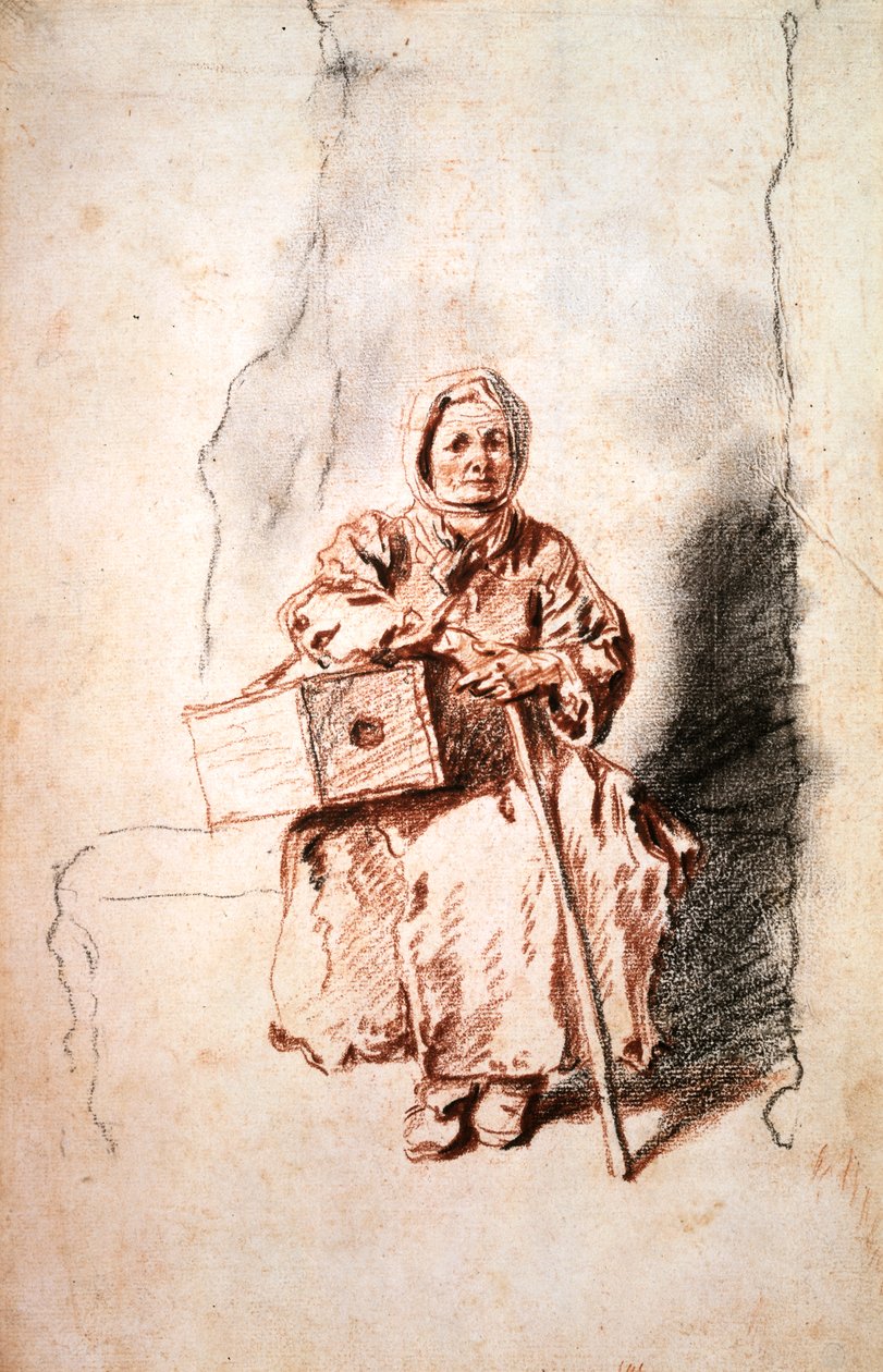 Savoyard, c1715 av Jean Antoine Watteau