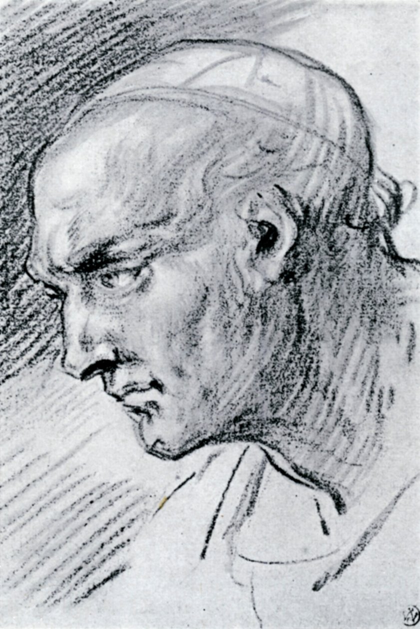 Studie av ett huvud, 1913. av Jean Antoine Watteau