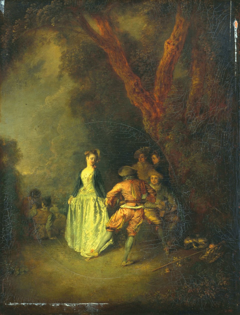 Landsdansen, c.1711 av Jean Antoine Watteau