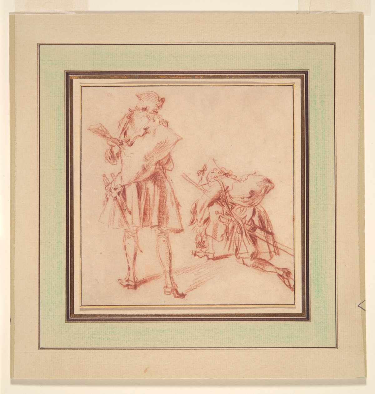 Två rekryter av Jean Antoine Watteau