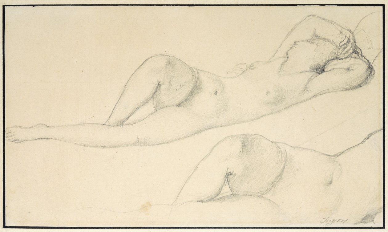 En liggande kvinnlig naken, av Jean Auguste Dominique Ingres