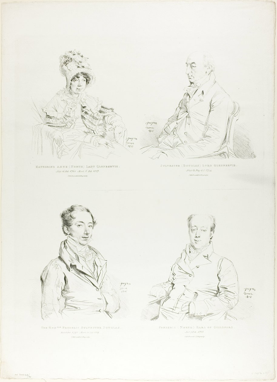Fyra familjeporträtt av Jean Auguste Dominique Ingres
