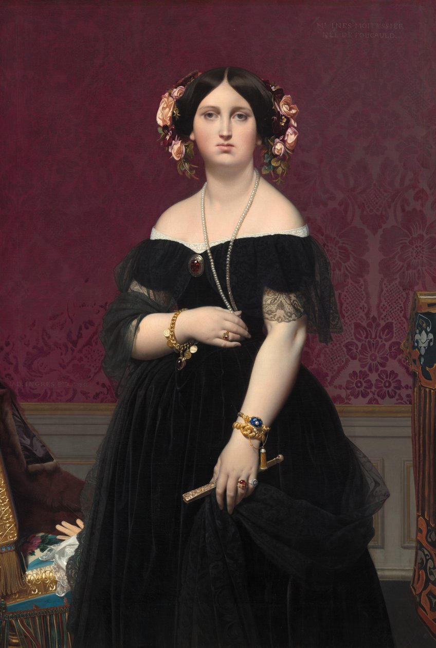 Madame Moitessier, 1851. av Jean Auguste Dominique Ingres