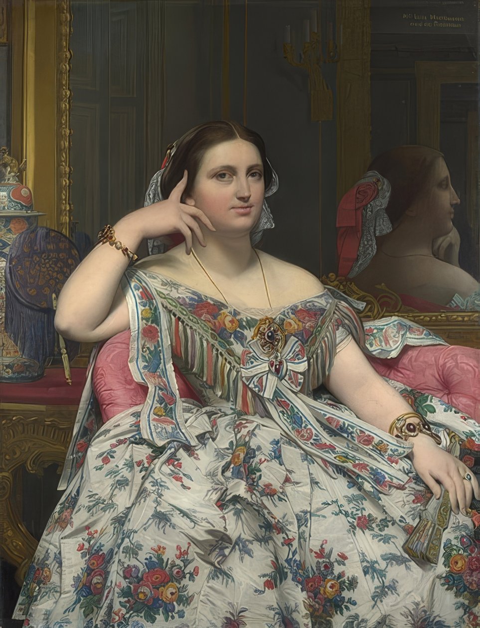 Madame Moitessier. 1856 av Jean Auguste Dominique Ingres
