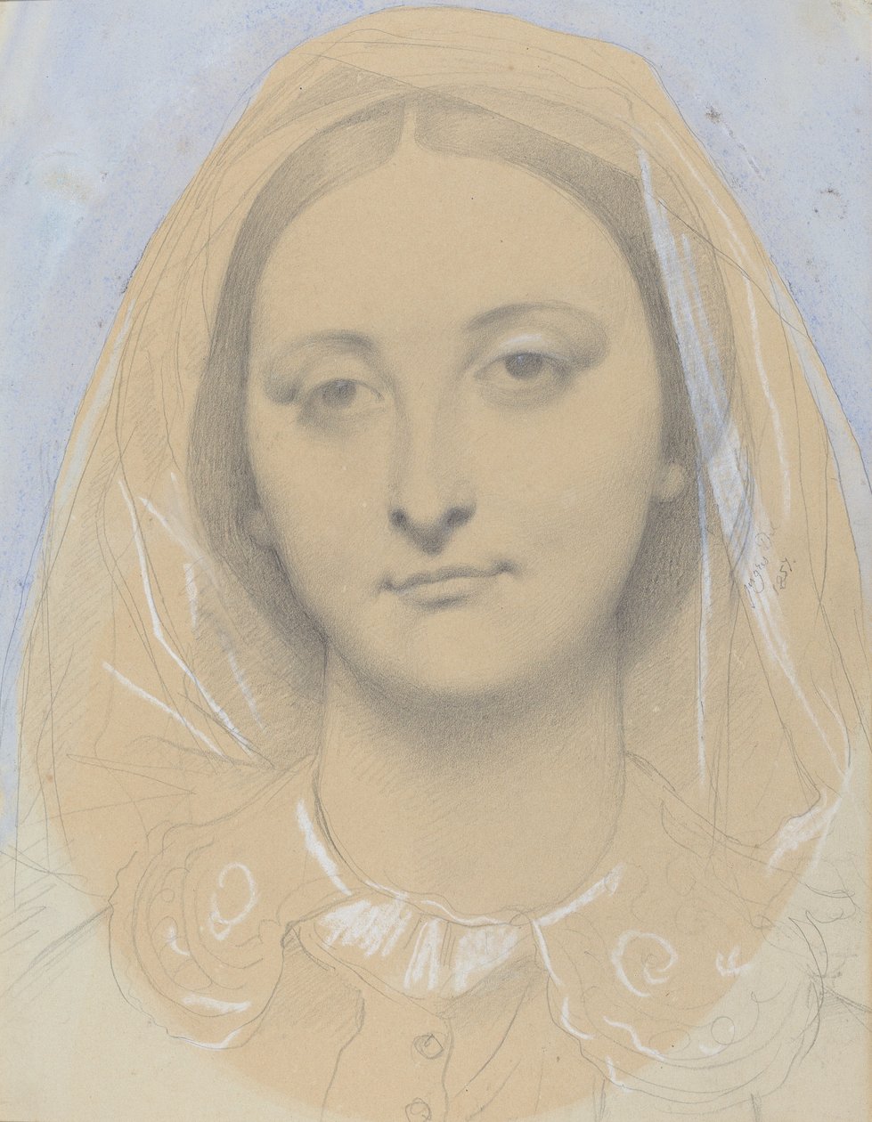 Miss Mary de Borderieux(?) av Jean Auguste Dominique Ingres