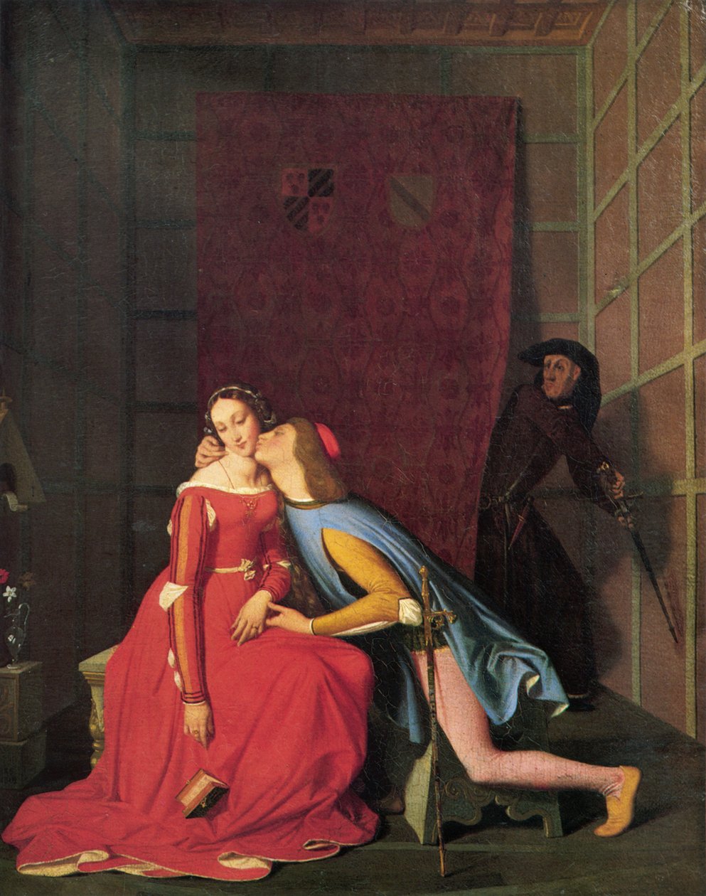 Paolo och Francesca, 1819. av Jean Auguste Dominique Ingres