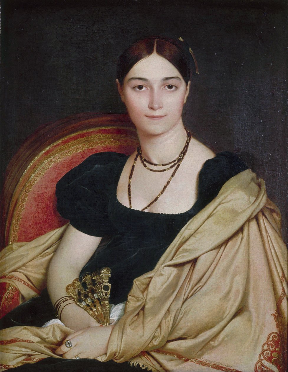 Porträtt av Madame Duvaucey av Jean Auguste Dominique Ingres