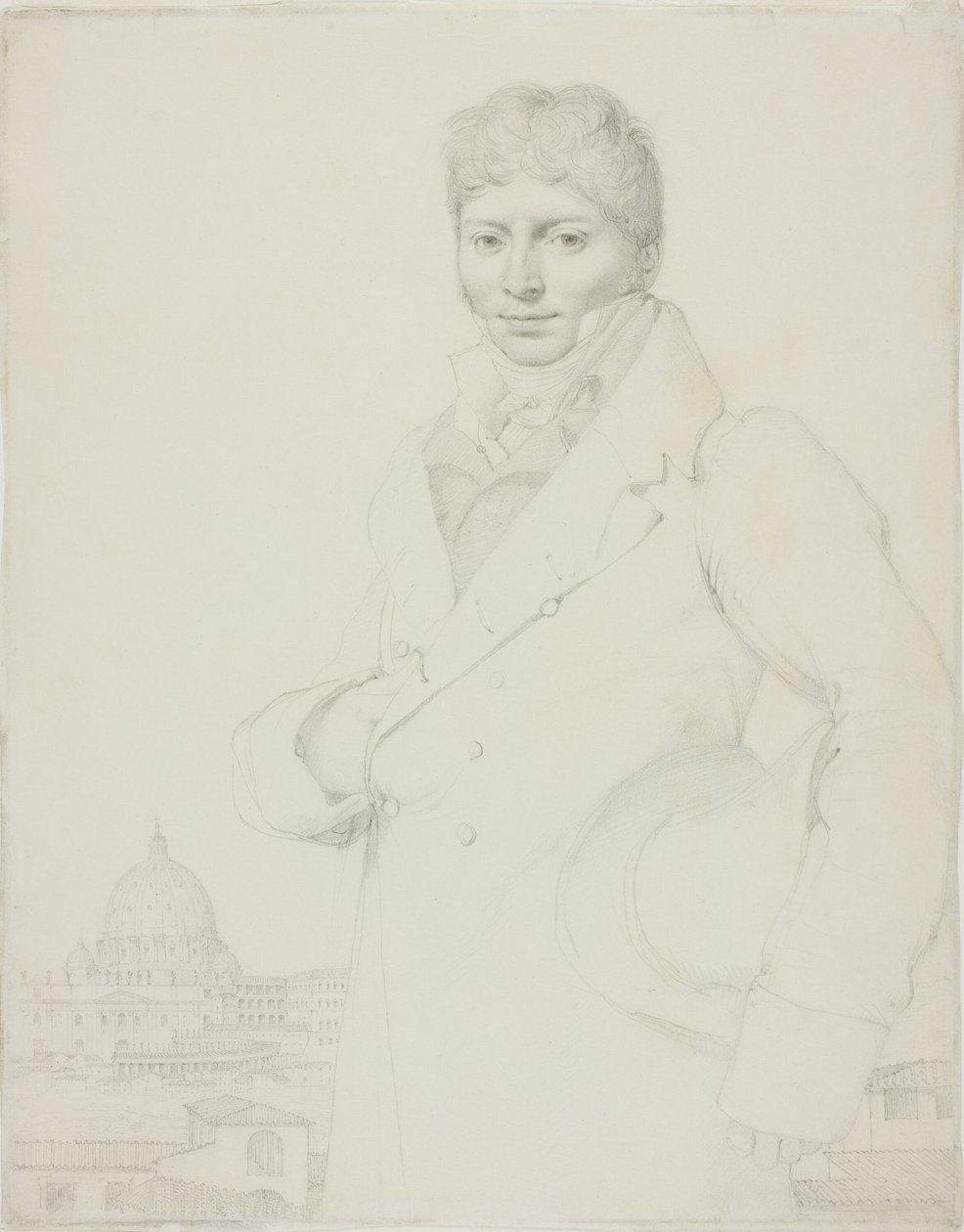 Porträtt av Jean-Louis Robin av Jean Auguste Dominique Ingres