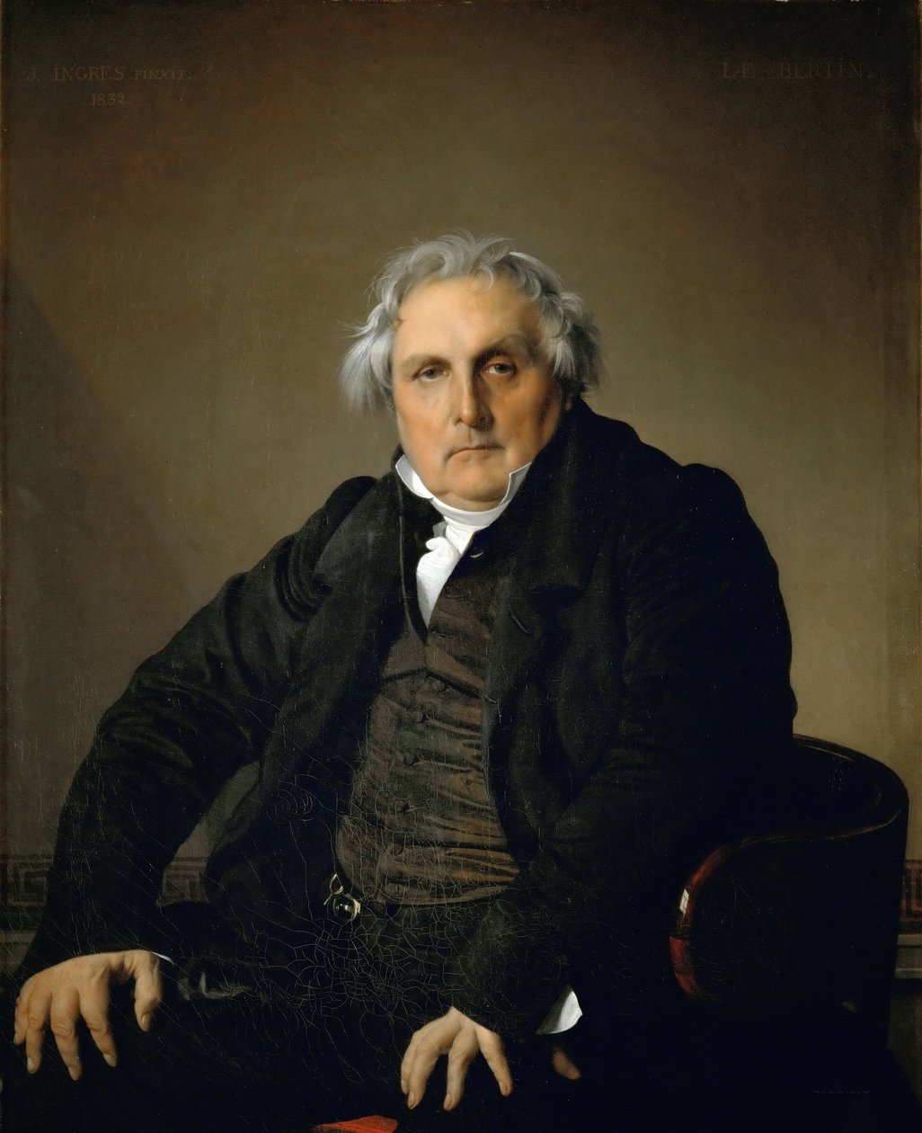 Porträtt av Monsieur Bertin av Jean Auguste Dominique Ingres
