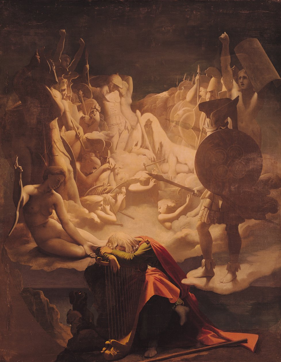 Drömmen om Ossian av Jean Auguste Dominique Ingres