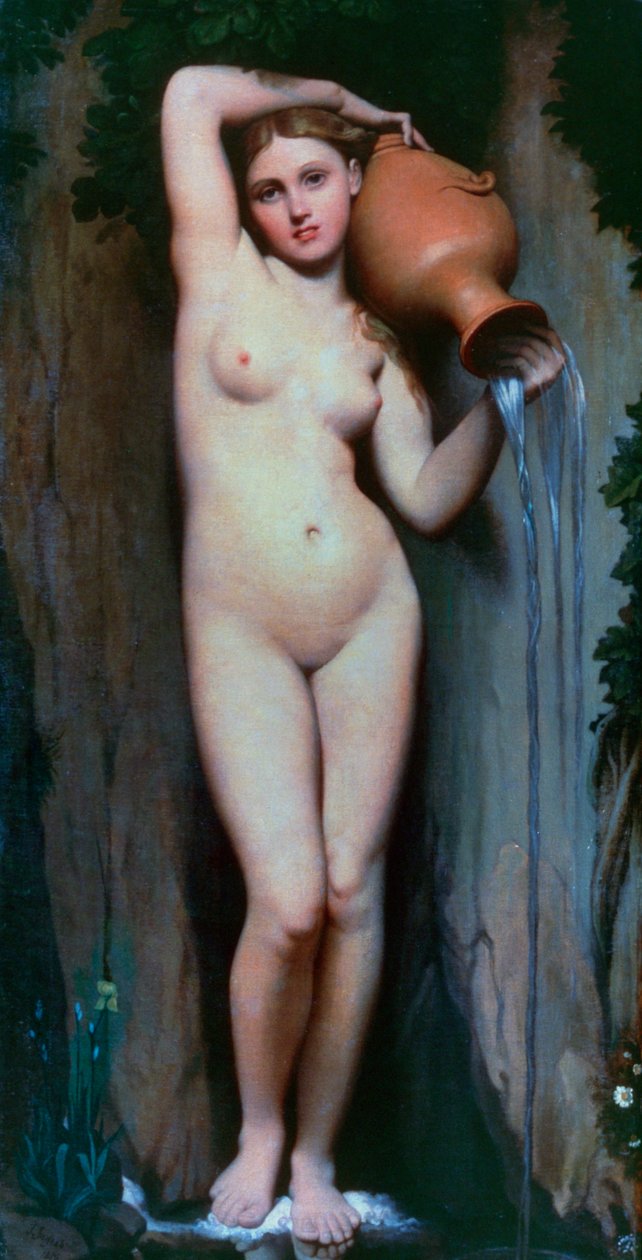 Källan, 1856 av Jean Auguste Dominique Ingres