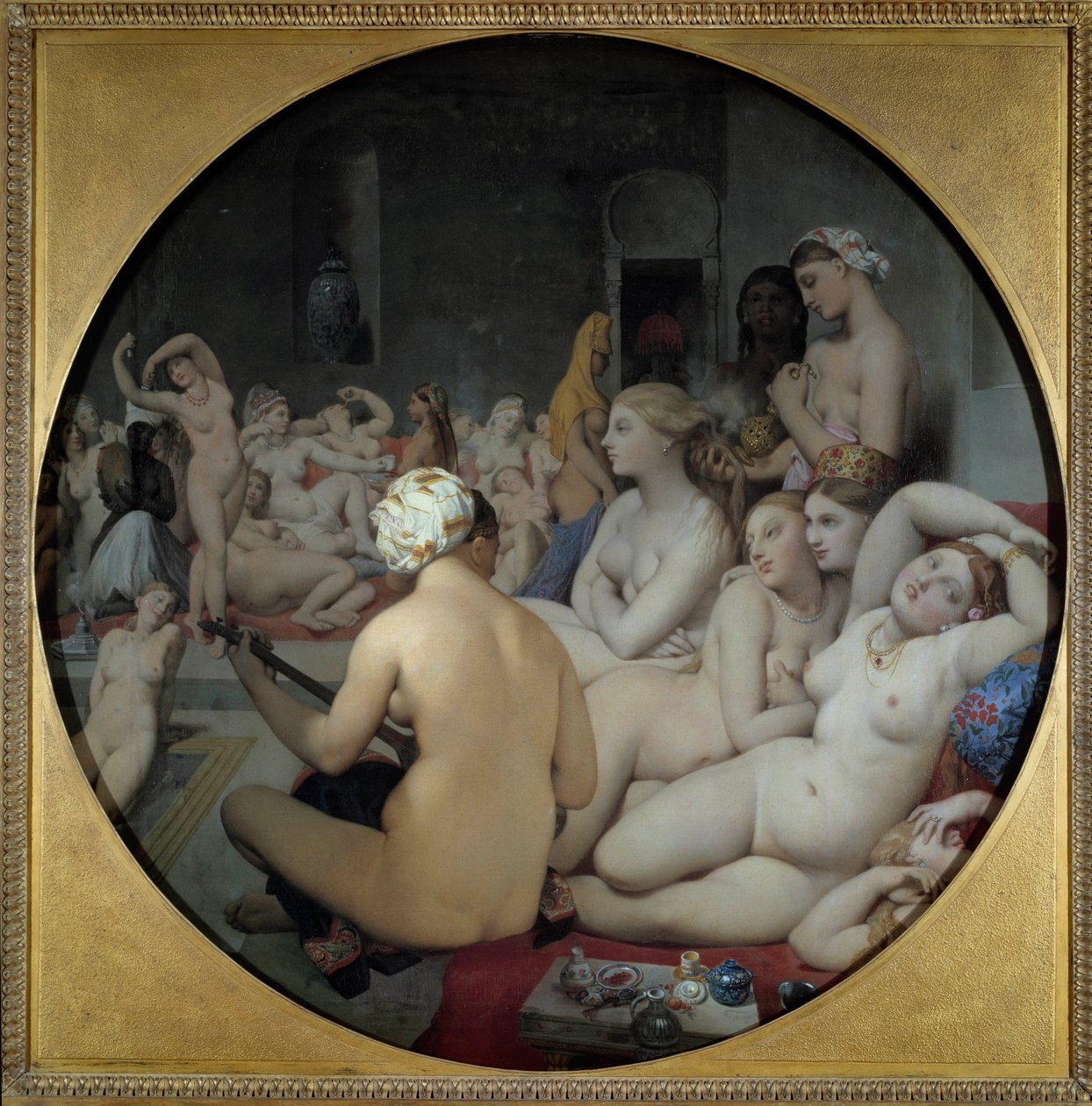 Det turkiska badet av Jean Auguste Dominique Ingres