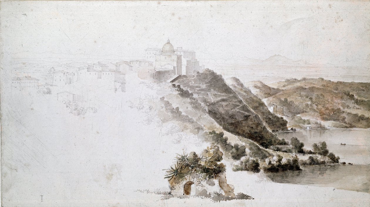 Utsikt över Tivoli av Jean Auguste Dominique Ingres