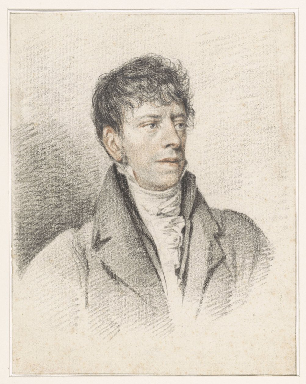 Porträtt av Jan Hulswit av Jean Augustin Daiwaille