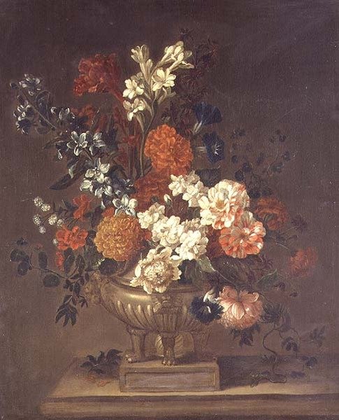Stilleben, blandade blommor av Jean Baptiste (follower of) Monnoyer