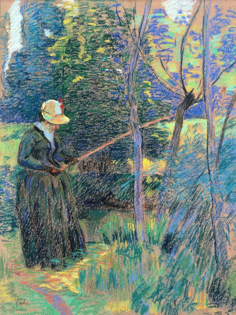 Madame Guillaumin fiske, ca 1894 (pastell) av Jean Baptiste Armand Guillaumin