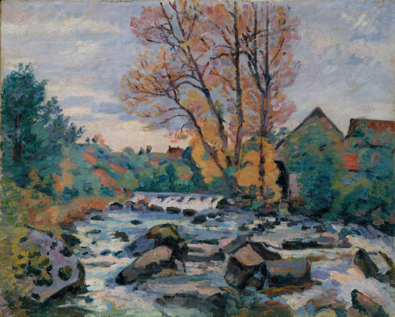 The Bouchardon Mill, Crozant, c.1898 av Jean Baptiste Armand Guillaumin