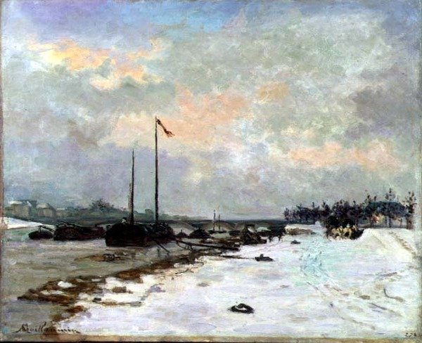 Kajen vid Seine av Jean Baptiste Armand Guillaumin