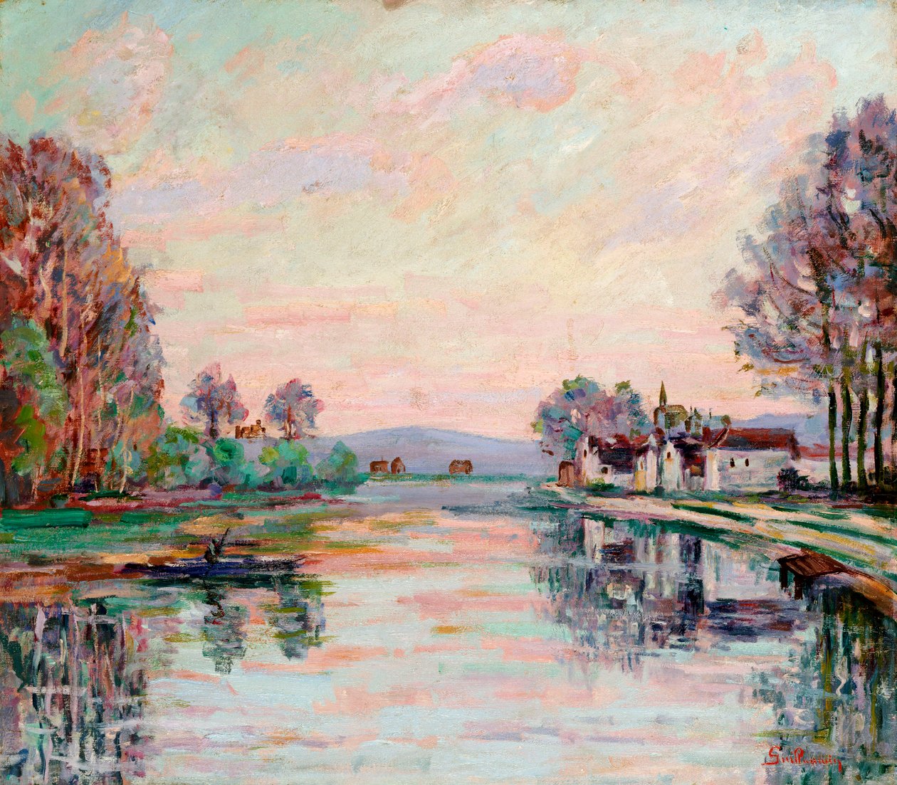 Seinen vid Samois, ca 1900 av Jean Baptiste Armand Guillaumin