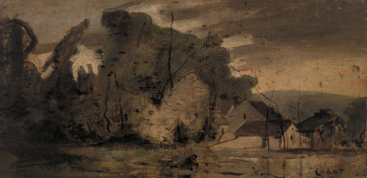 Landskap av Jean Baptiste Camille Corot