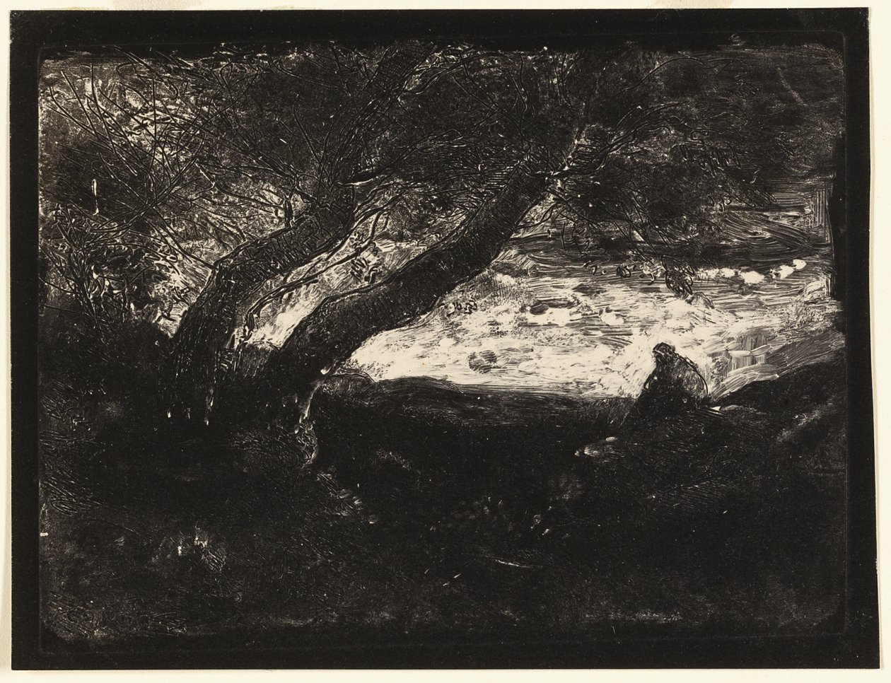 Tänkaren av Jean Baptiste Camille Corot