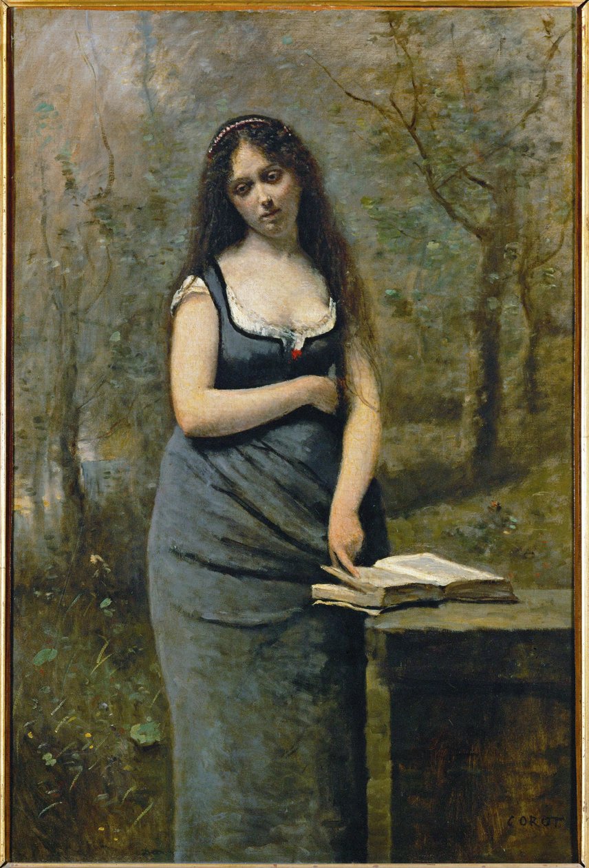 Velleda... av Jean Baptiste Camille Corot