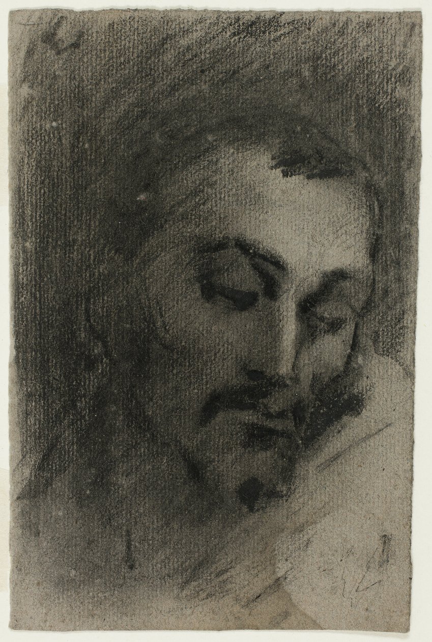 Huvud av en man av Jean Baptiste Carpeaux
