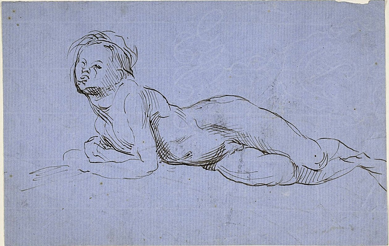 Ung pojke liggande av Jean Baptiste Carpeaux