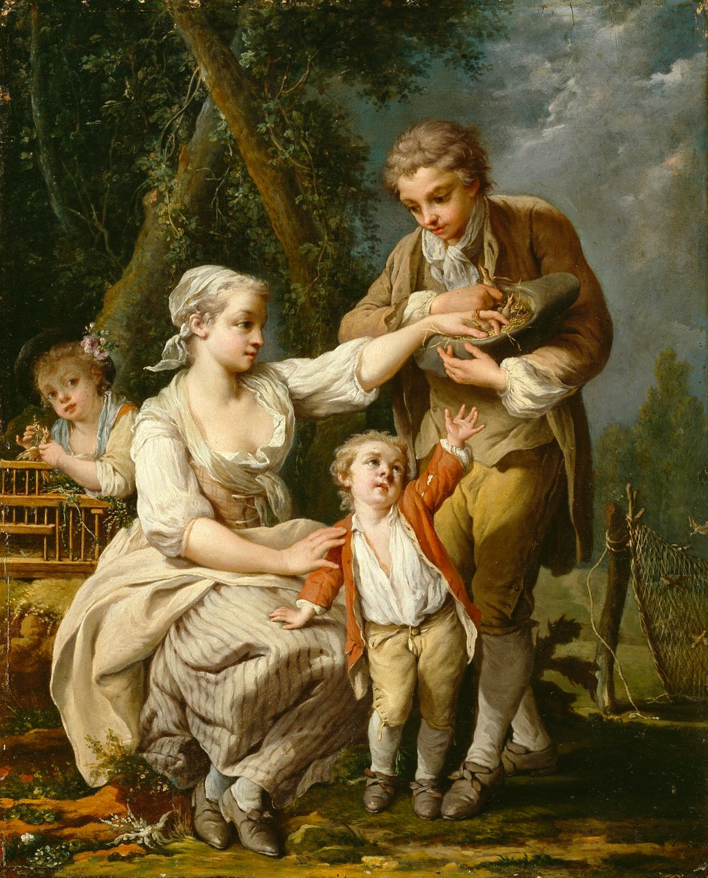 Fågelbo av Jean Baptiste Charpentier the Elder
