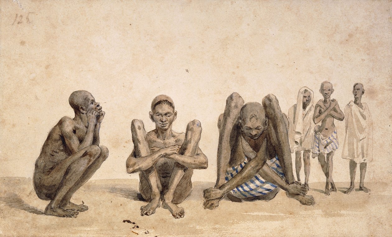 Slavar från Rio Janeiro, ca. 1825-6 av Jean Baptiste Debret