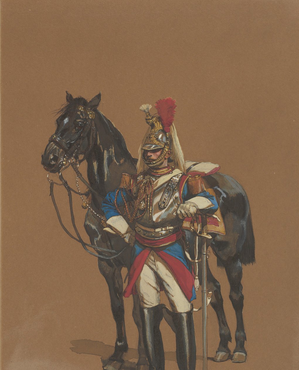 Cuirassier, 1872. av Jean Baptiste Edouard Detaille