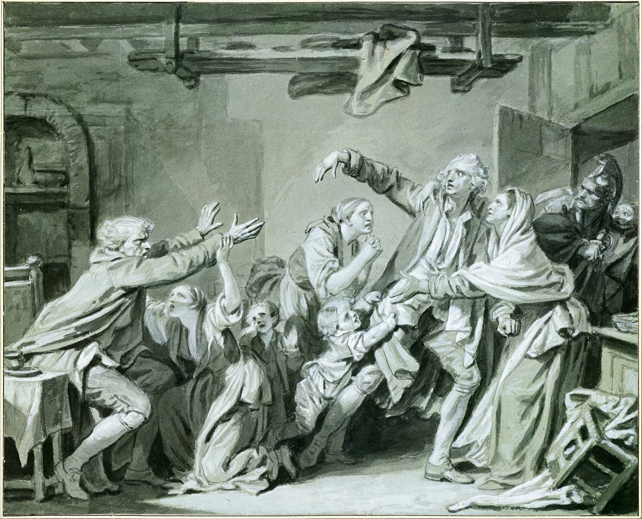 En far förbannar sin otacksamme son av Jean Baptiste Greuze