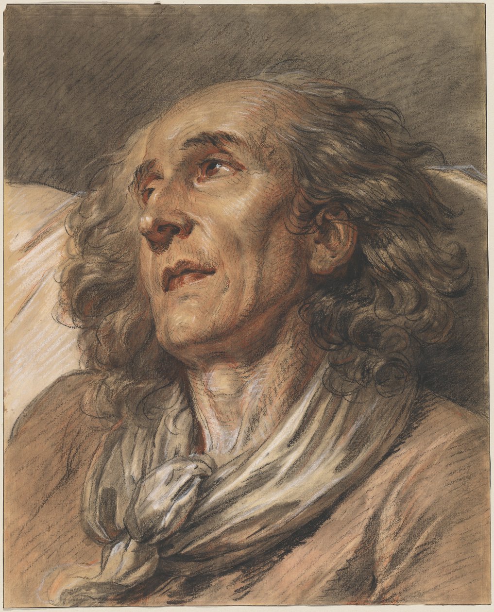 Byst av en gammal man av Jean Baptiste Greuze