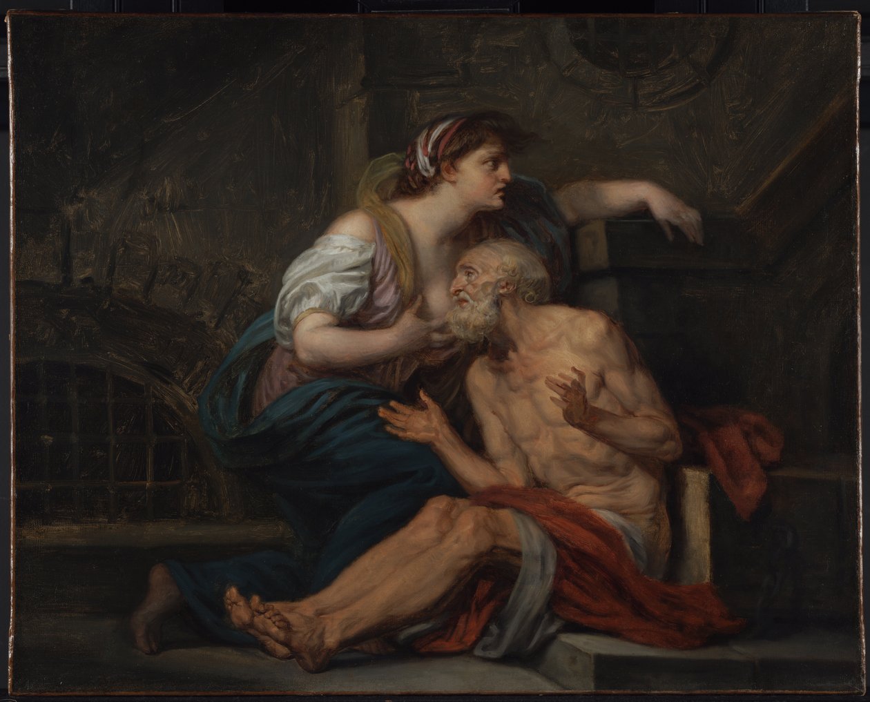 Cimon och Pero: "Roman Charity" av Jean Baptiste Greuze