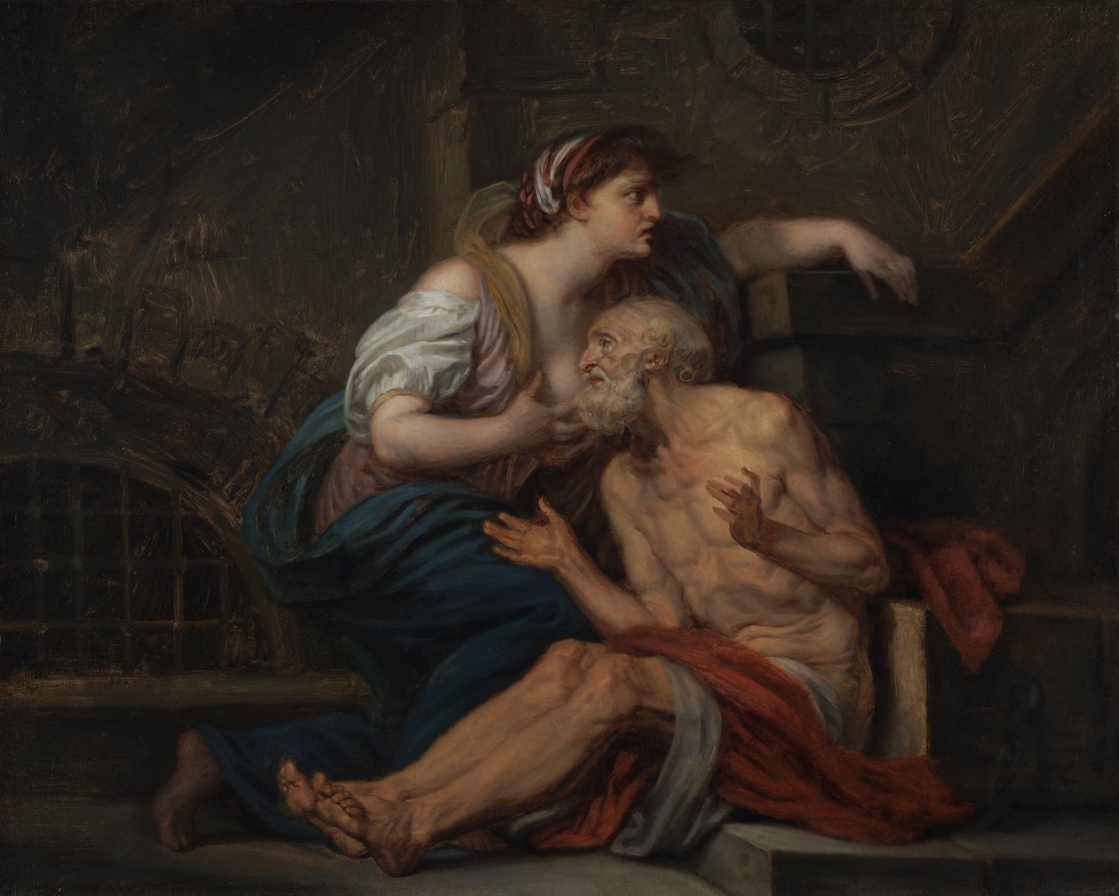 Cimon och Pero: "Roman Charity" av Jean Baptiste Greuze